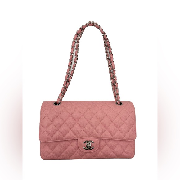 ✨$7800✨ Chanel Pink Caviar Double Flap Shoulder Bag - Picture 2 of 11